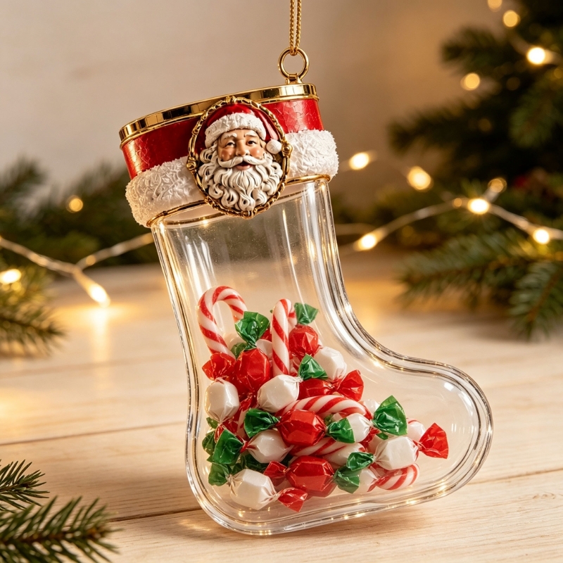 Christmas Stocking Hanging - Ozdoba na skarpetę bożonarodzeniową do napełniania