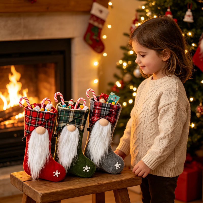 1-4 sztuki świątecznych torebe – Christmas Stocking Hanging recenzja i cena