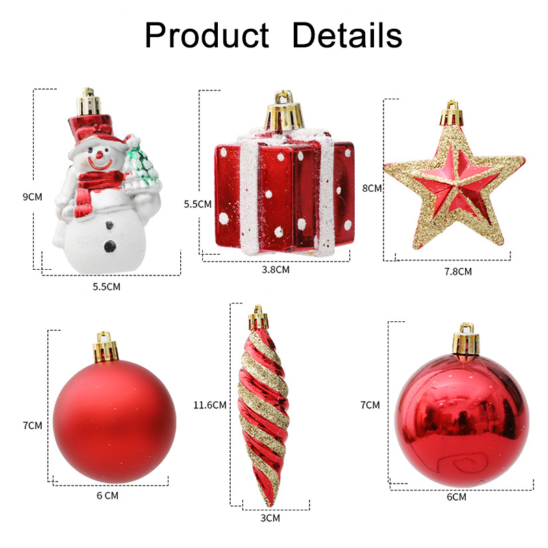Bombki na choinkę Czerwone cuk – Ornament Ball Set recenzja i cena